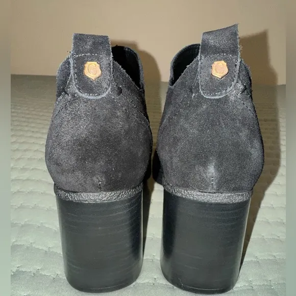 Carmela comfort flex black leather 3in heel ankle/boot Shoes size EU40/US 9 NWT