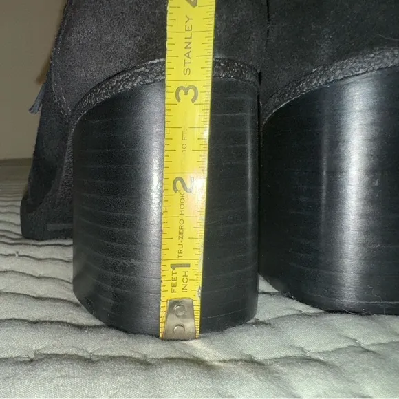 Carmela comfort flex black leather 3in heel ankle/boot Shoes size EU40/US 9 NWT
