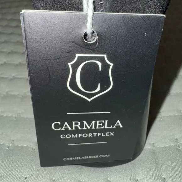 Carmela comfort flex black leather 3in heel ankle/boot Shoes size EU40/US 9 NWT