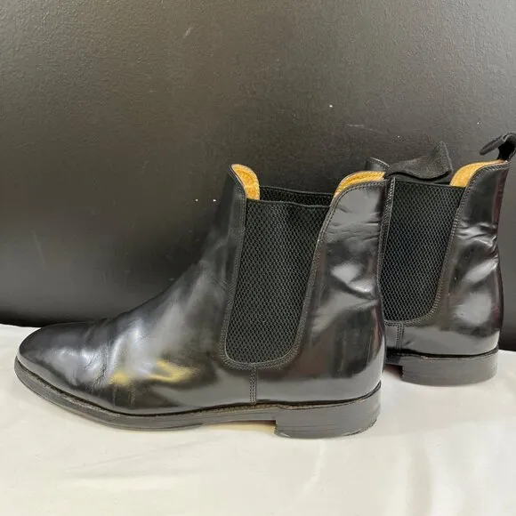 Charles Tyrwhitt Jermyn Street Landon Men's Black Chelsea Boots Sz 10 SKU 6354