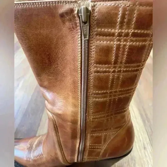 Charlie 1 Horse Handrcrafted Leather Cowboy Boots Sz 6.5 Cowgirl Boho Western