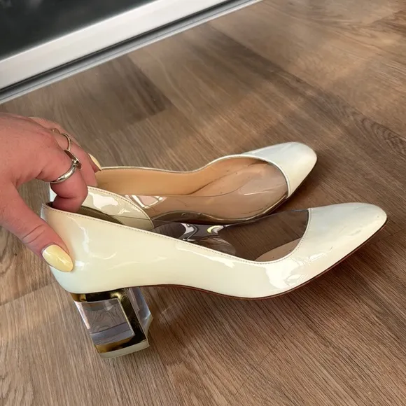 Christian Louboutin White Heels with Elegant Design