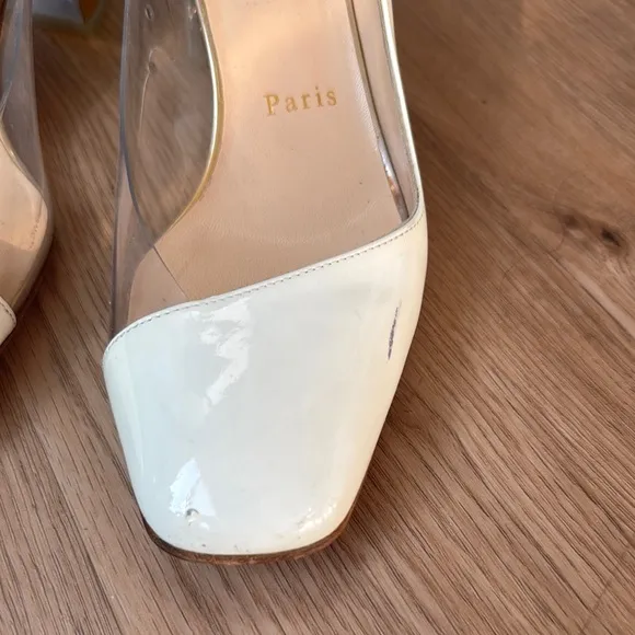 Christian Louboutin White Heels with Elegant Design
