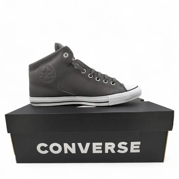 Chuck Taylor All Star High Street Faux-Leather Shoes Mens 11.5 Sharkskin NEW