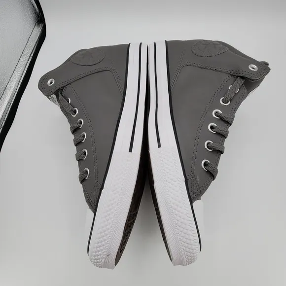 Chuck Taylor All Star High Street Faux-Leather Shoes Mens 11.5 Sharkskin NEW