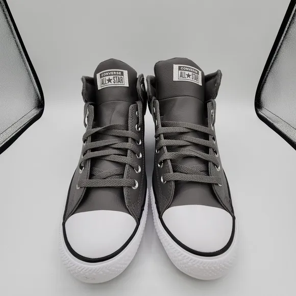 Chuck Taylor All Star High Street Faux-Leather Shoes Mens 11.5 Sharkskin NEW