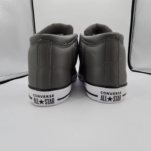 Chuck Taylor All Star High Street Faux-Leather Shoes Mens 11.5 Sharkskin NEW
