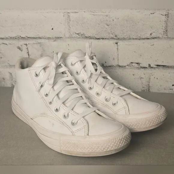 Chuck Taylor All Star Malden Street Faux Leather Mid Top Sneakers