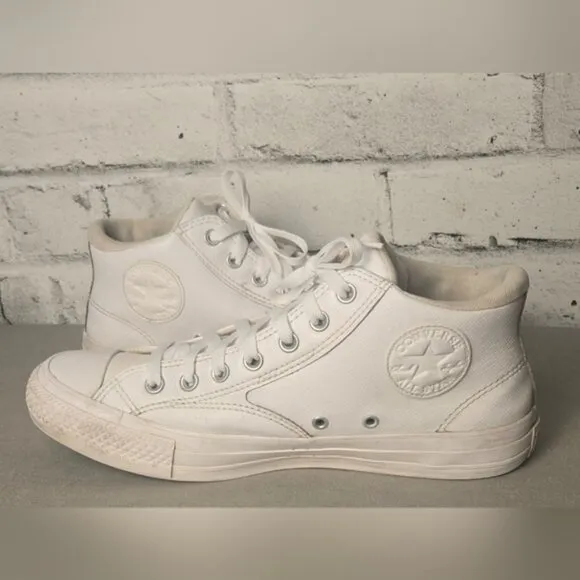 Chuck Taylor All Star Malden Street Faux Leather Mid Top Sneakers