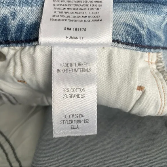 Citizens of Humanity Ella Mid-Rise Crop Slim Jeans in Carmine Size 27