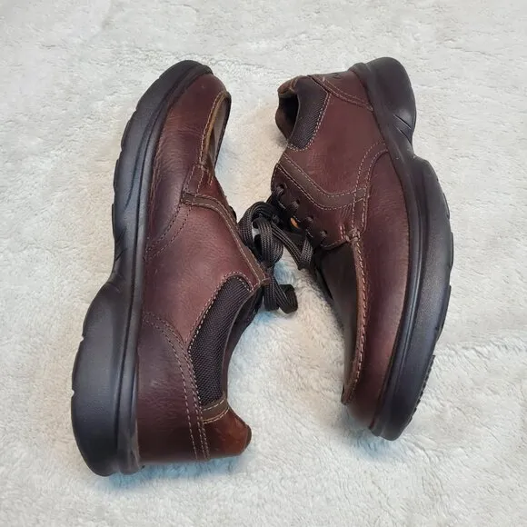 Clarks Brown Bradley Vibe Leather Business Work Office Comfort Shoe Sneaker 10