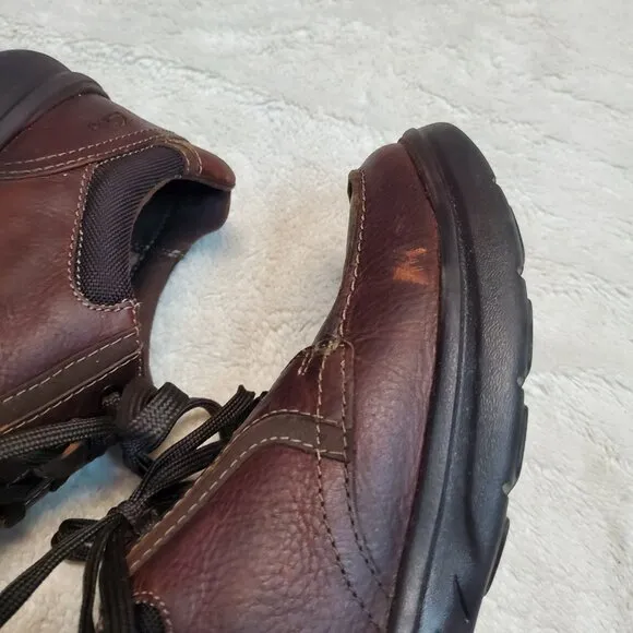 Clarks Brown Bradley Vibe Leather Business Work Office Comfort Shoe Sneaker 10