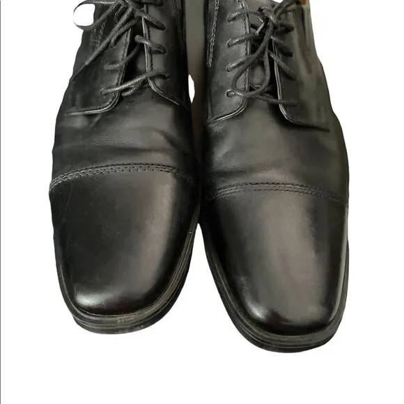 Clark’s Collection Soft Cushion Ortholite Black lace up Dress Shoes