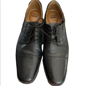 Clark’s Collection Soft Cushion Ortholite Black lace up Dress Shoes