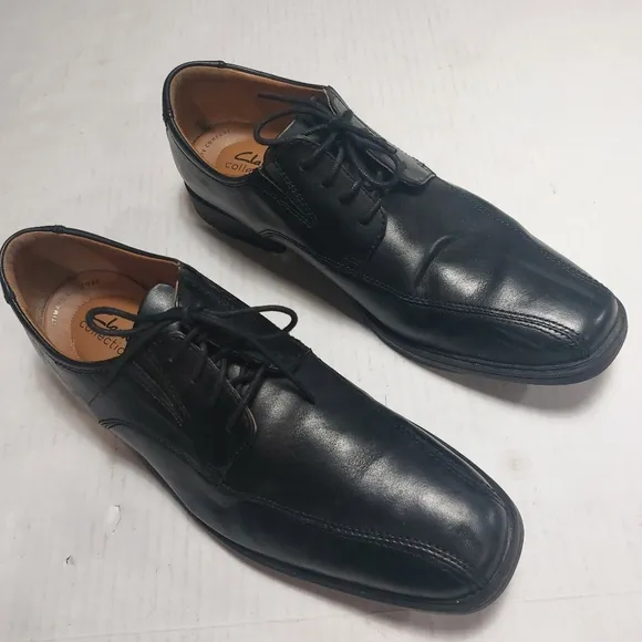 Clarks Men's Black Dress up  Shoes Size 11M