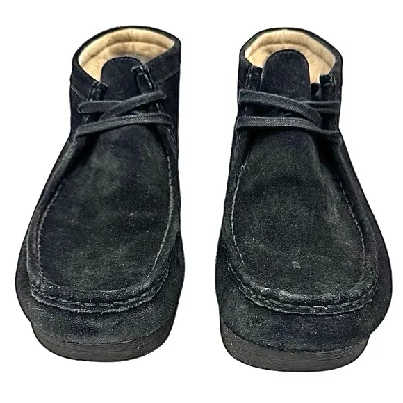 Clarks Mens Stinson Hi Black 63368 Suede Size 14 Medium Pre-Owned Made In China
