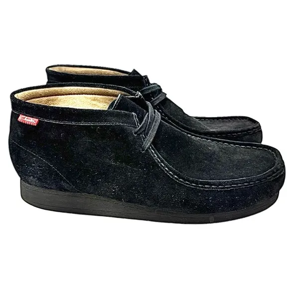 Clarks Mens Stinson Hi Black 63368 Suede Size 14 Medium Pre-Owned Made In China