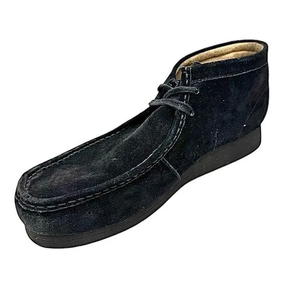 Clarks Mens Stinson Hi Black 63368 Suede Size 14 Medium Pre-Owned Made In China