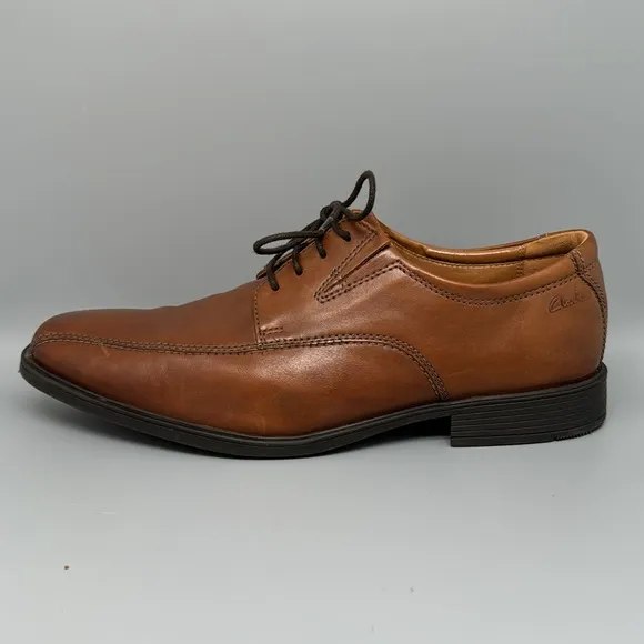 Clarks Tildan Walk Oxford Leather Dress Shoes Men’s Sz 10