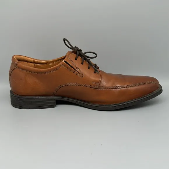 Clarks Tildan Walk Oxford Leather Dress Shoes Men’s Sz 10