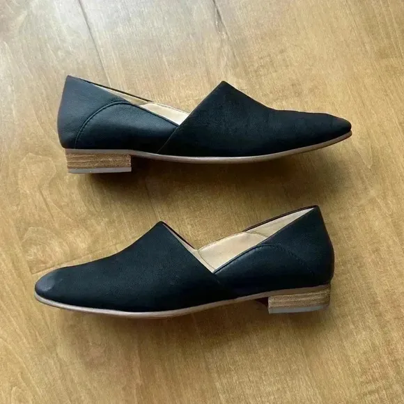 Clarks Women’s Pure Tone Shoe, Black, Mules/Leather Loafers, Size 7