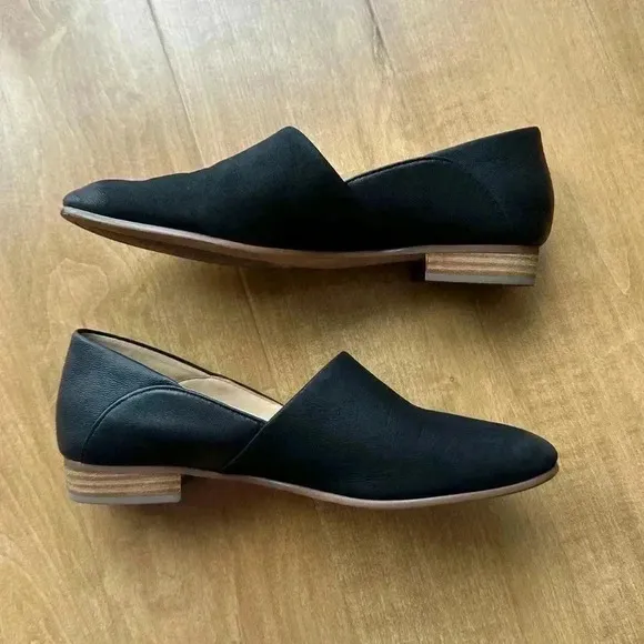 Clarks Women’s Pure Tone Shoe, Black, Mules/Leather Loafers, Size 7