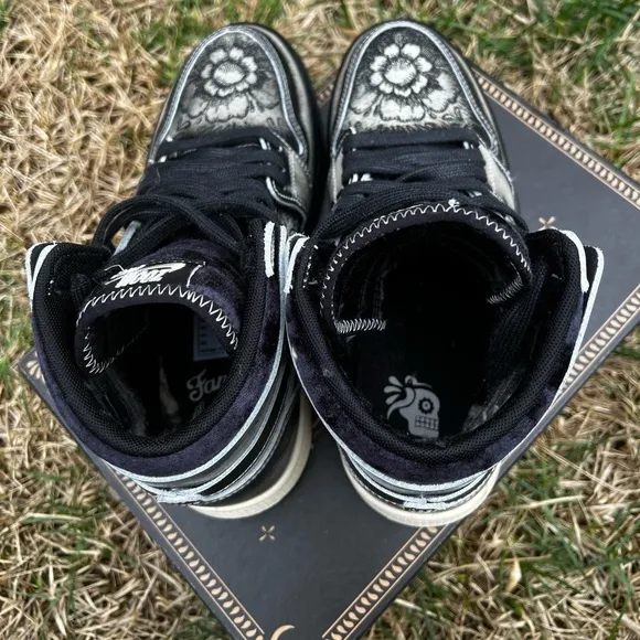 CLEAN Air Jordan 1 High Zoom “Dia De Muertos” size 5.5 Shoes
