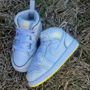 CLEAN Air Jordan 1 Mid size 6c White Laser Toddler shoes 2024