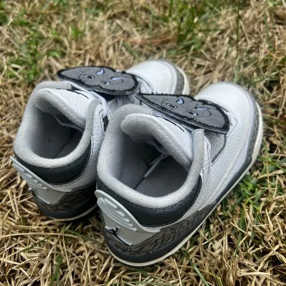 CLEAN Air Jordan 3 Elephant size 10c Toddler Hide n Sneak shoes