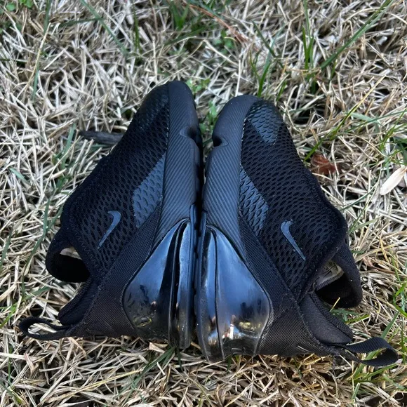 CLEAN Nike Air Max 270 size 7c Triple Black Toddler shoes 2023