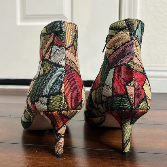Clizia Ankle Boots size 39 Geometric Pattern Jacquard Upper Art to Wear …