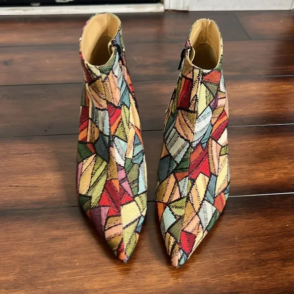 Clizia Ankle Boots size 39 Geometric Pattern Jacquard Upper Art to Wear …