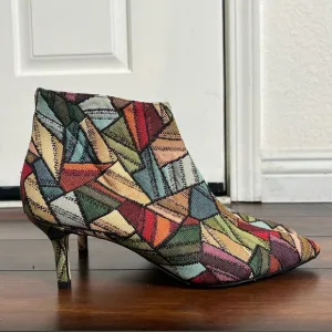Clizia Ankle Boots size 39 Geometric Pattern Jacquard Upper Art to Wear …