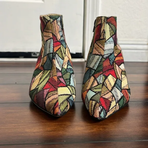 Clizia Ankle Boots size 39 Geometric Pattern Jacquard Upper Art to Wear …