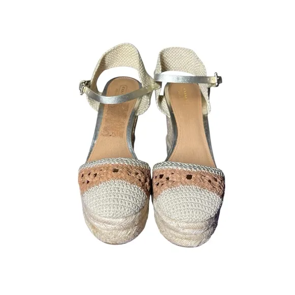 Coach Cream Espadrilles with Woven Sole