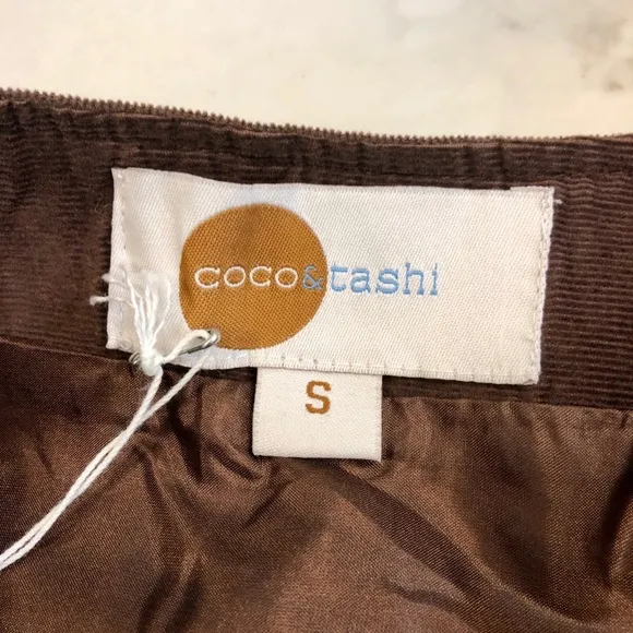 Coco &amp; Tashi Boho Embroidered Midi Skirt Small NEW