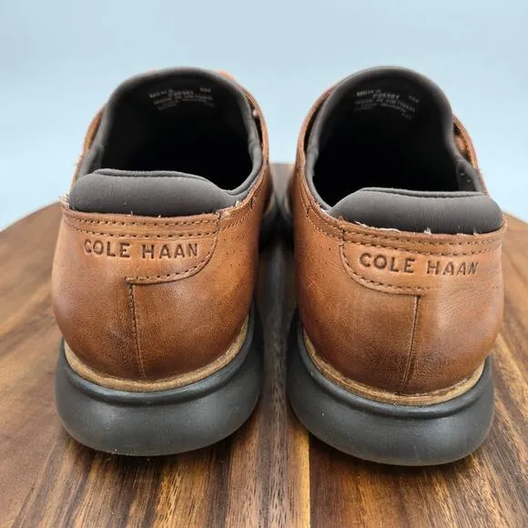 Cole Haan 2.Zerogrand Oxfords Men's 9 M Brown Leather Laser Wingtip Dress Shoes