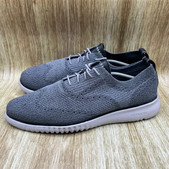 Cole Haan 2.Zerogrand Stitchlite Men's Size 13 M Oxford Grey Dress Shoes C27565