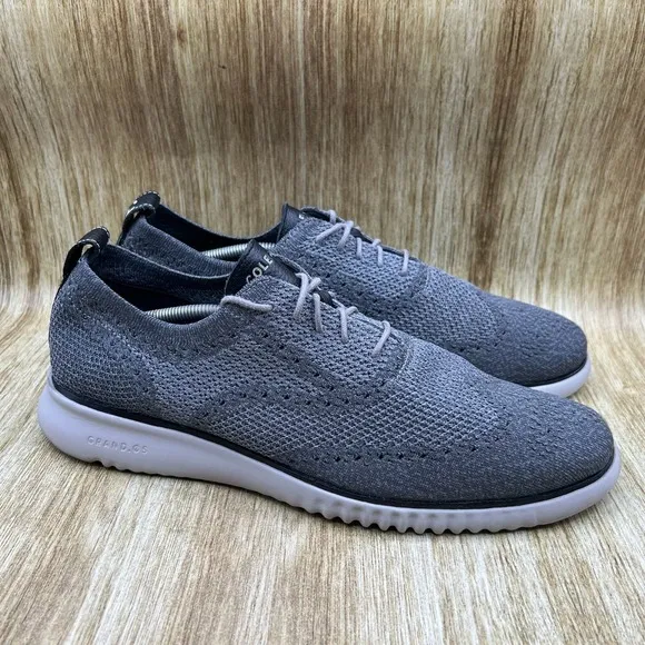 Cole Haan 2.Zerogrand Stitchlite Men's Size 13 M Oxford Grey Dress Shoes C27565