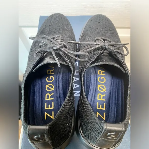 Cole Haan 2.Zerogrand Triple Black Oxfords Mens Size 9.5 Casual Dress Shoes