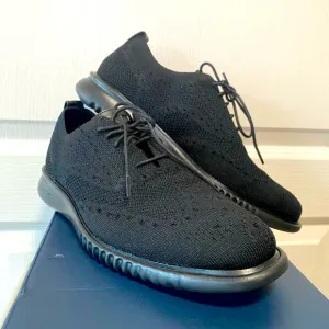 Cole Haan 2.Zerogrand Triple Black Oxfords Mens Size 9.5 Casual Dress Shoes