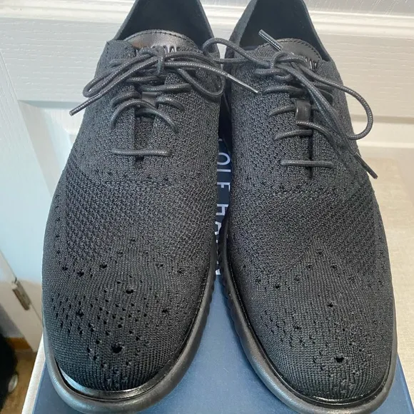 Cole Haan 2.Zerogrand Triple Black Oxfords Mens Size 9.5 Casual Dress Shoes