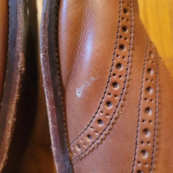 Cole Haan Air 12M Brown Leather Dress Shoes Wingtips Oxfords
