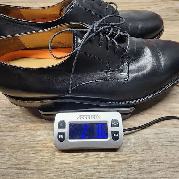 Cole Haan Carter‎ Grand Black Leather Derby Oxfords Men's 15 Lace Up Dress Shoes