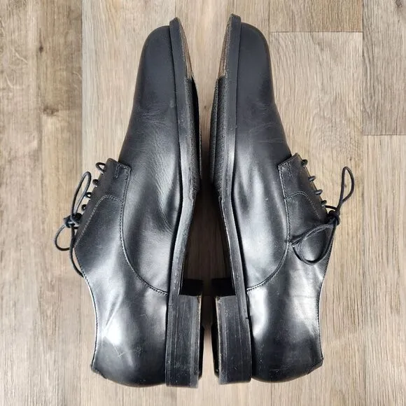 Cole Haan Carter‎ Grand Black Leather Derby Oxfords Men's 15 Lace Up Dress Shoes