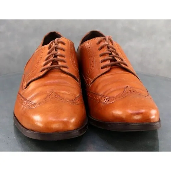 Cole Haan Copley $140 Men's Wingtip Dress Shoes Size 11.5 Leather Brown C13144