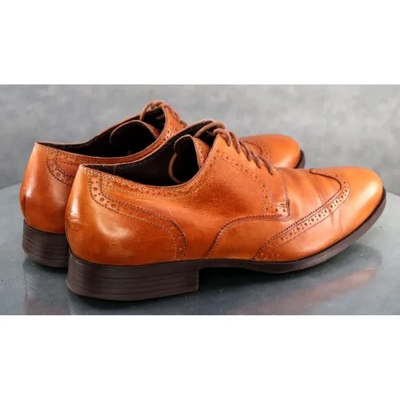 Cole Haan Copley $140 Men's Wingtip Dress Shoes Size 11.5 Leather Brown C13144