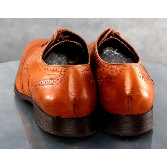 Cole Haan Copley $140 Men's Wingtip Dress Shoes Size 11.5 Leather Brown C13144