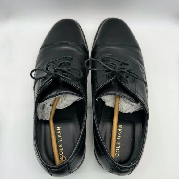 Cole Haan Dustin Cap Ox II Black Dress Shoes