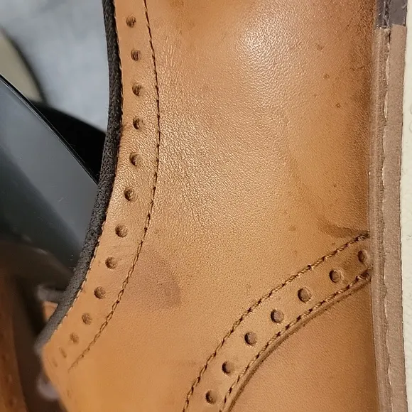 Cole Haan Go To Wing Oxford Wingtip Dress  Men's 12M Brown Dress Shoes C34120